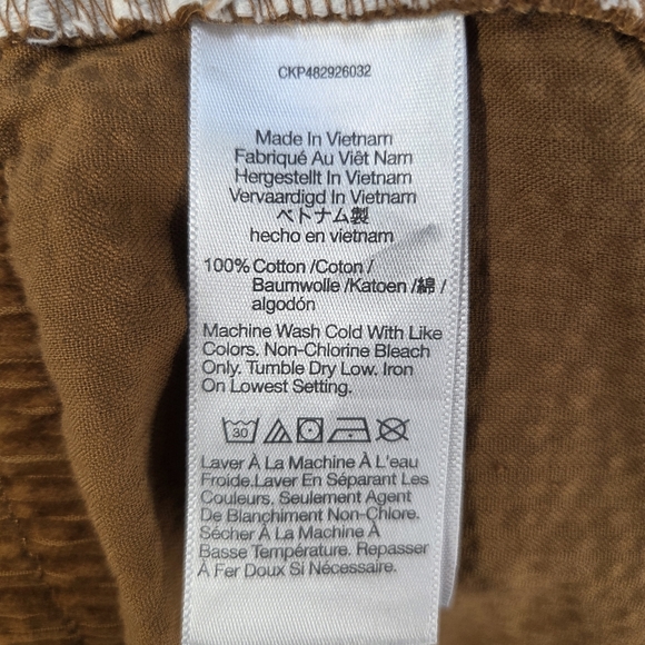 Madewell Men's XL Brown Corduroy Pull-On Shorts Elastic Waist Casual - Picture 16 of 16